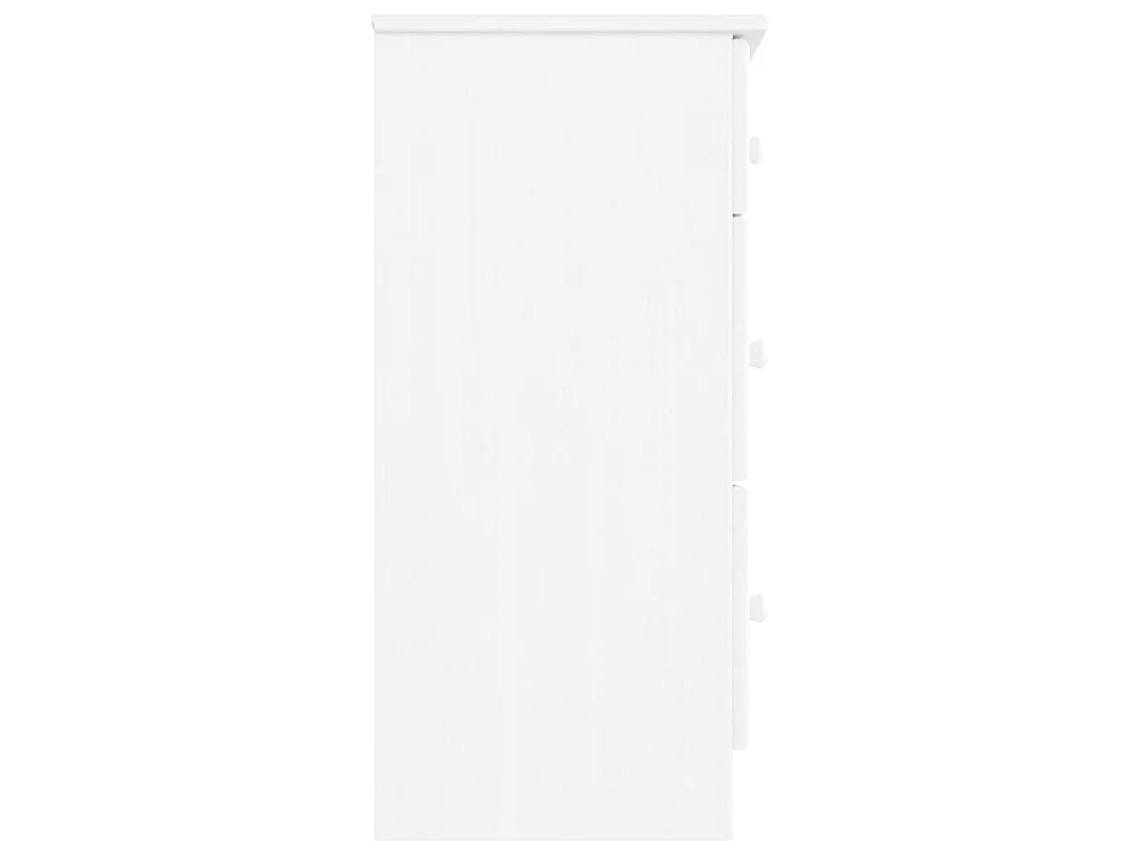 Cómoda cajonera ALTA madera maciza pino blanco 112x35x73 cm
