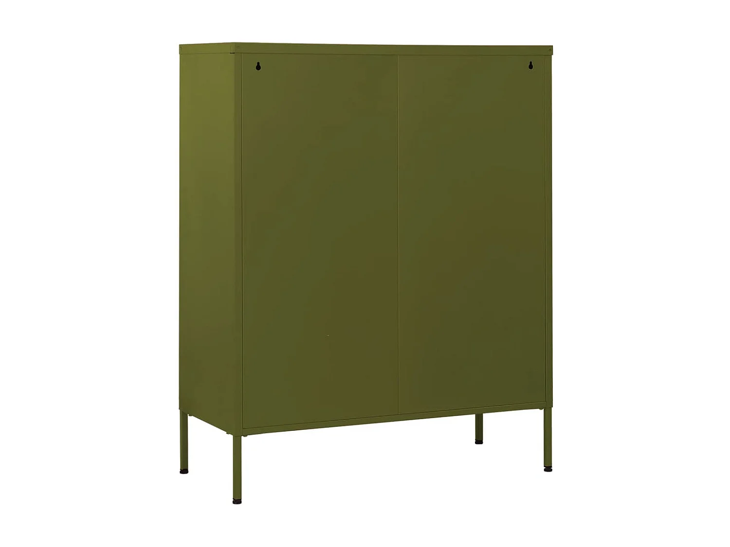 Cassettiera Verde Oliva 80x35x101,5 cm in Acciaio