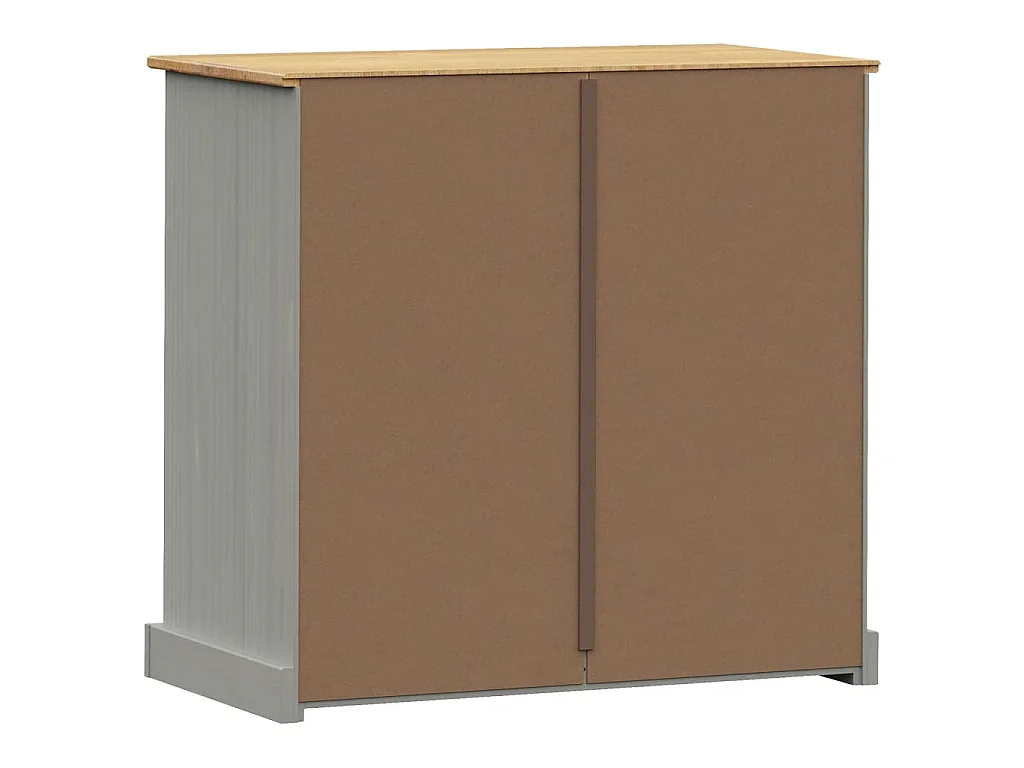 Commode VIGO gris 80x40x76 cm bois massif de pin