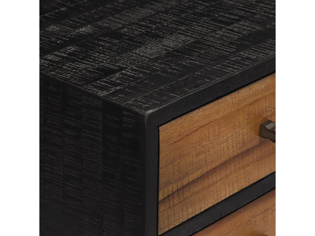 Table console avec tiroirs 116x30x76 cm teck massif récupéré