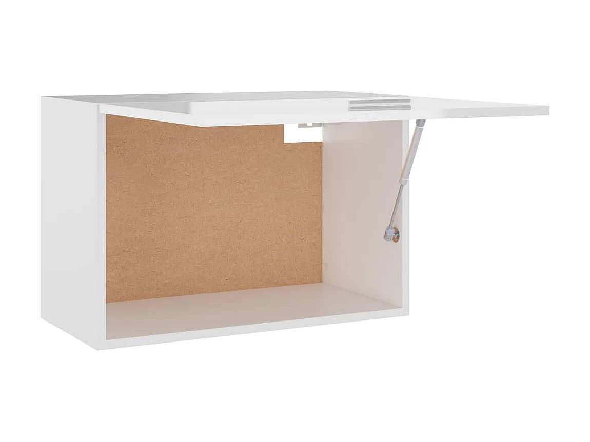 Hängeschrank Hochglanz-Weiß 60x31x40 cm Holzwerkstoff