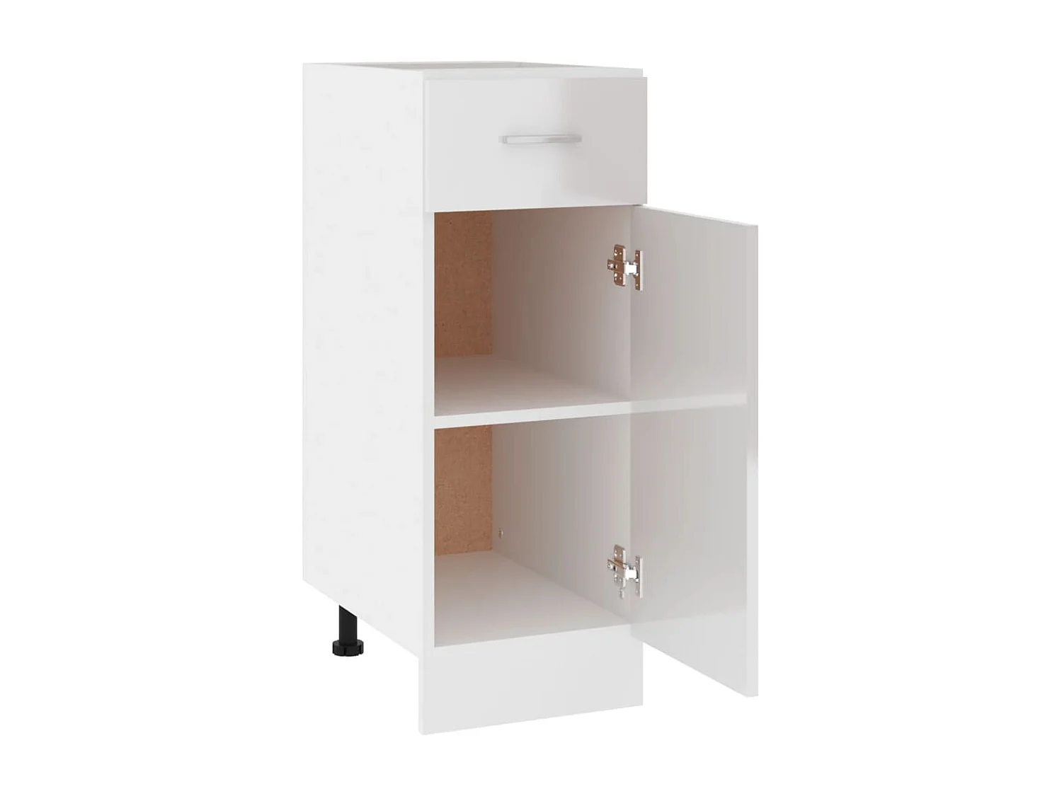 Meuble bas à tiroirs "Lyon" Blanc brillant 30 x 46 x 81,5 cm Bois d'ingénierie