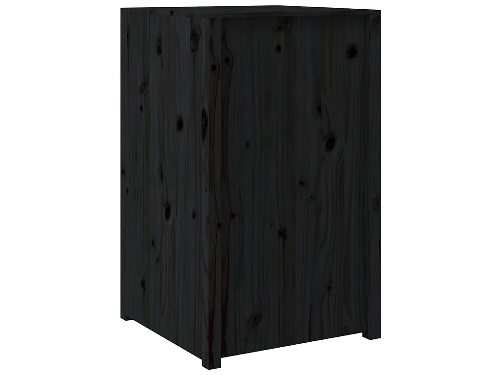 Armário de cozinha p/ exterior MEPPEL 55x55x92 cm pinho maciço preto