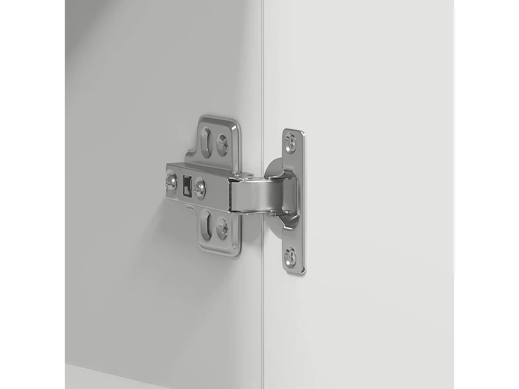 Hängeschrank Lyon Hochglanz-Weiß 60x31x60 cm Holzwerkstoff