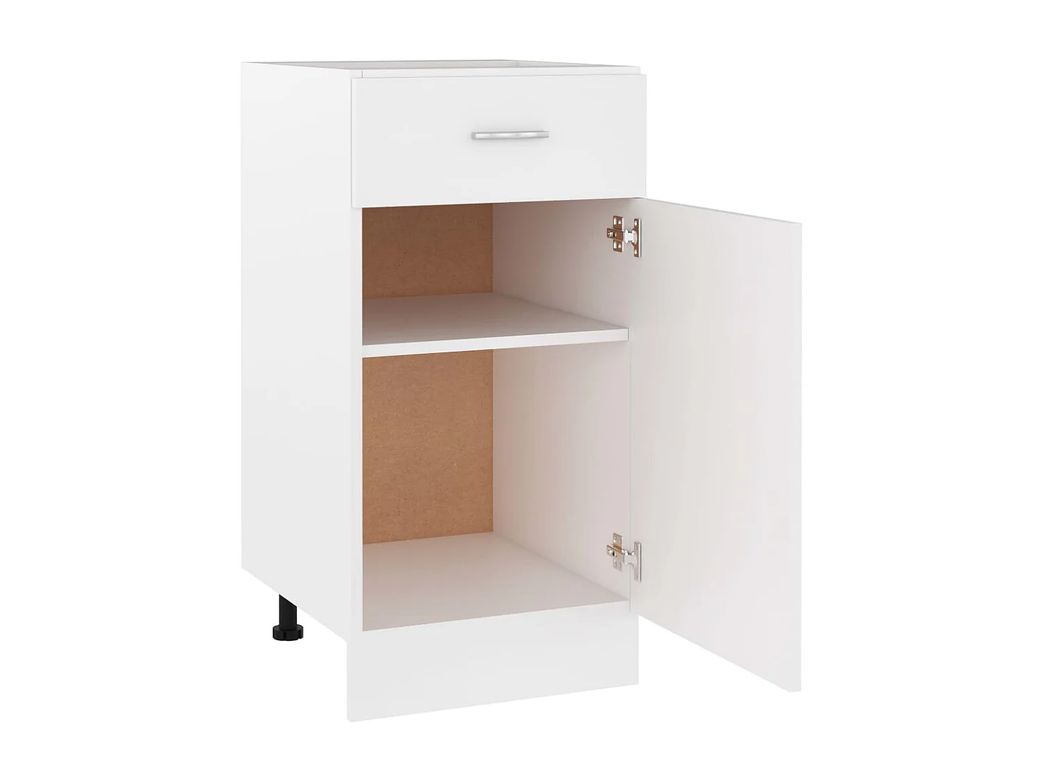 Mueble bajo con cajón "Lyon" blanco 40x46x81,5 cm madera de ingeniería