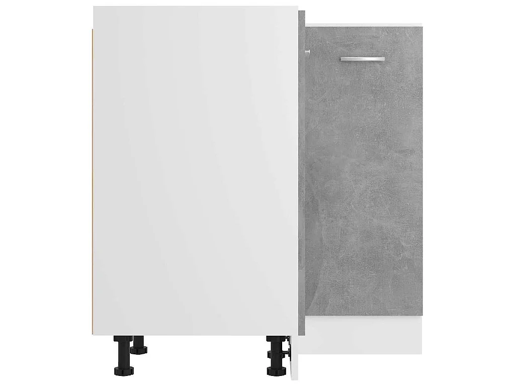 Hoekonderkast Lyon 75,5x75,5x81,5 cm bewerkt hout betongrijs