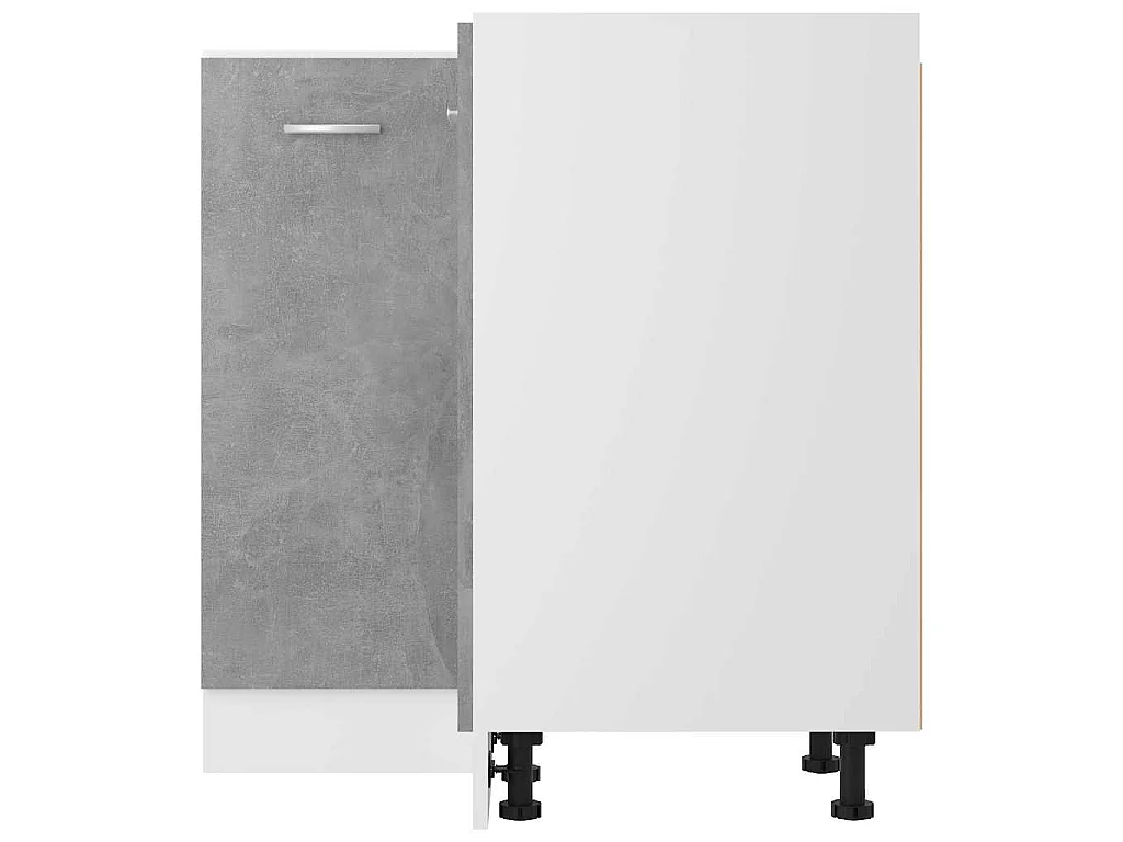 Hoekonderkast Lyon 75,5x75,5x81,5 cm bewerkt hout betongrijs