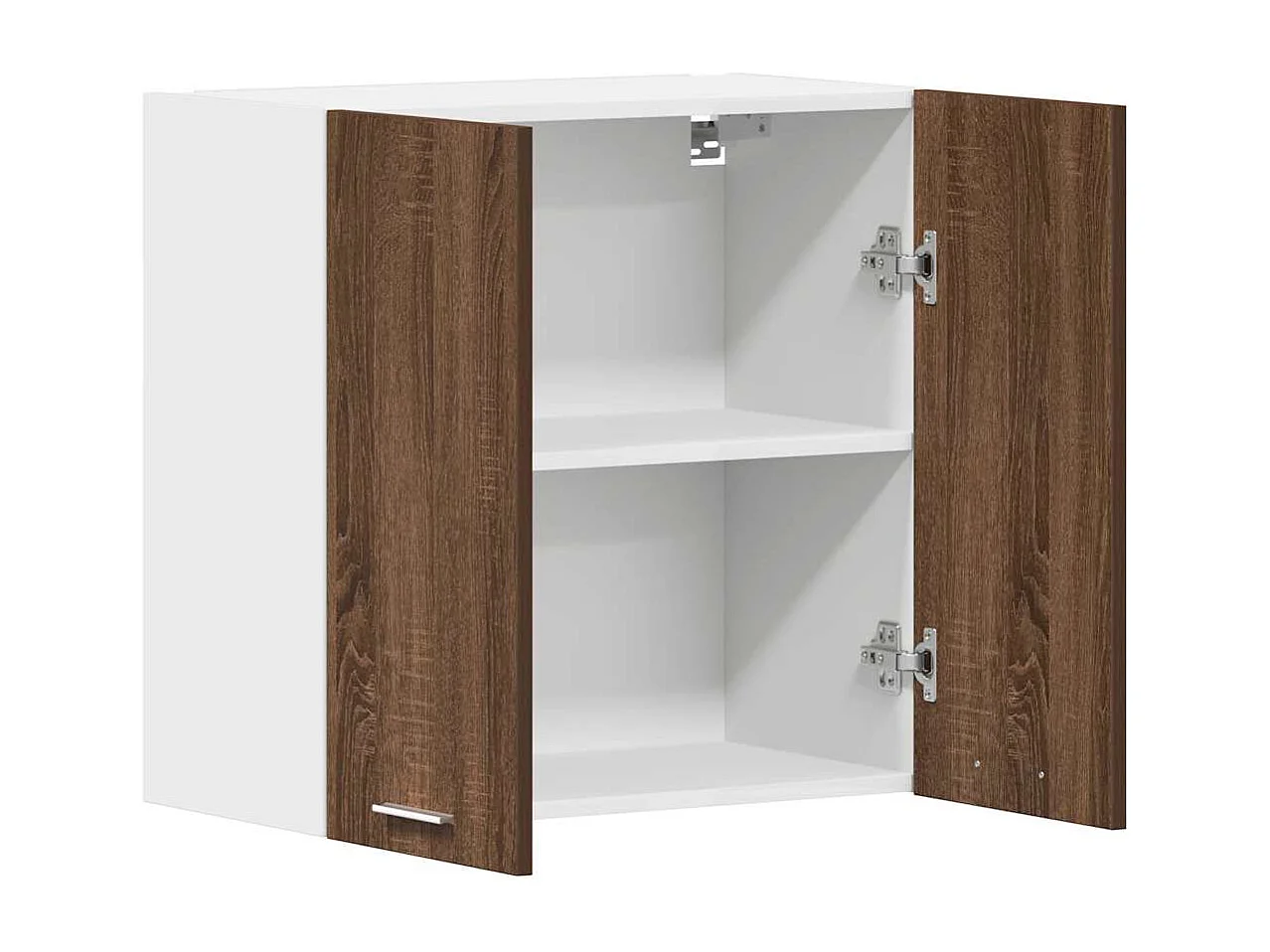 Wandkast hangend Lyon 60x31x60 cm bewerkt hout bruin eikenkleur