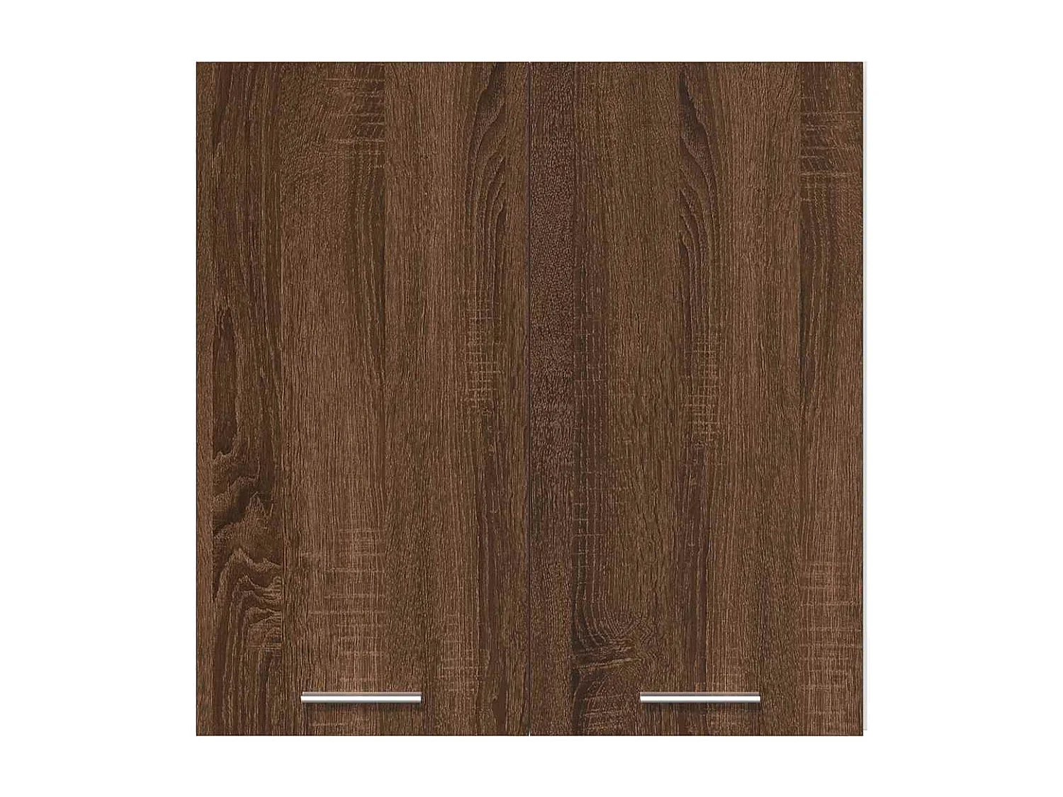 Wandkast hangend Lyon 60x31x60 cm bewerkt hout bruin eikenkleur