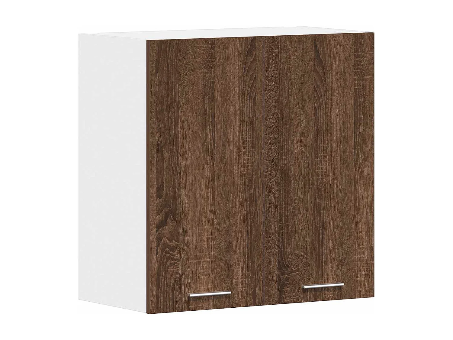 Wandkast hangend Lyon 60x31x60 cm bewerkt hout bruin eikenkleur