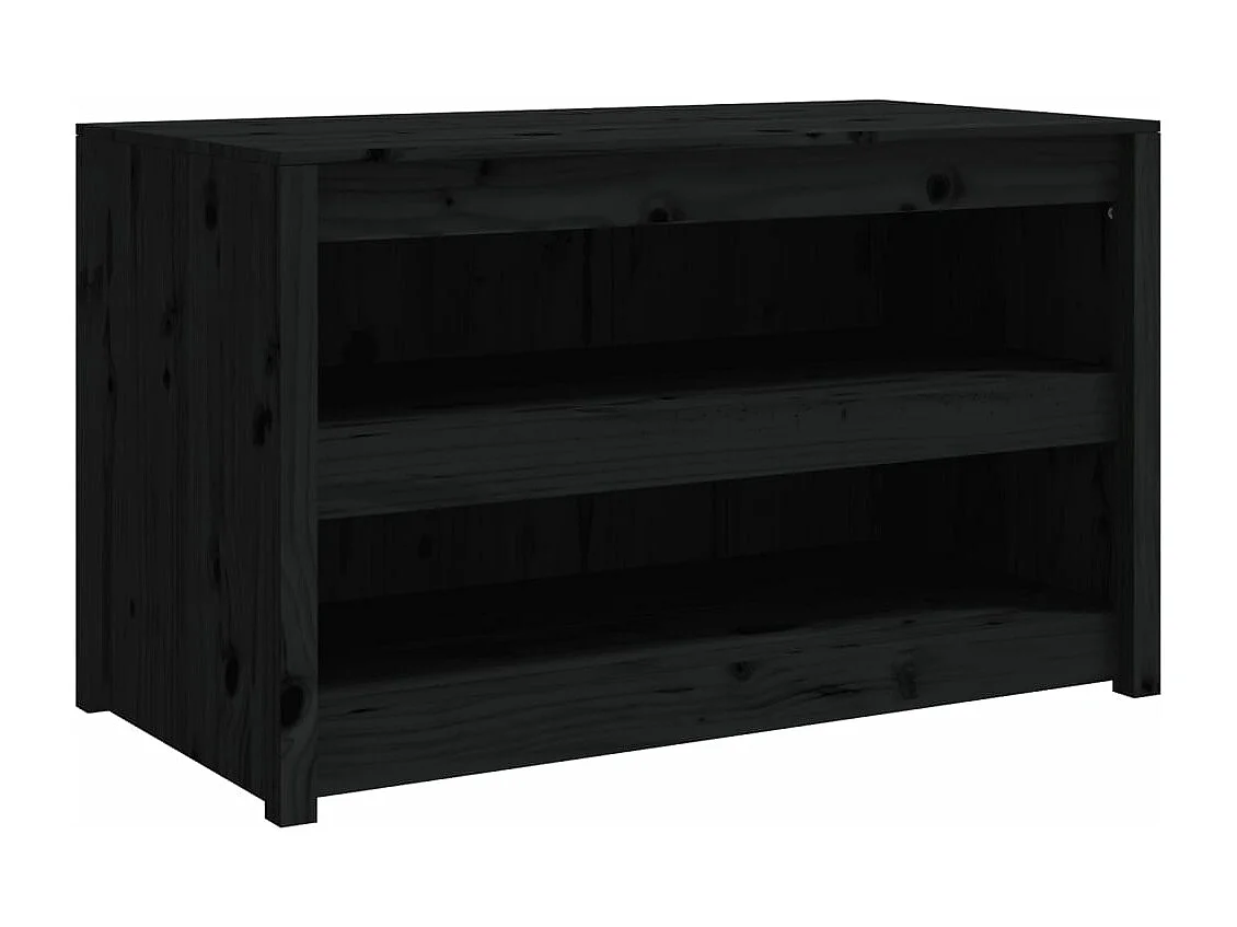 Armoire de cuisine d'extérieur noir 106x55x64cm bois pin massif