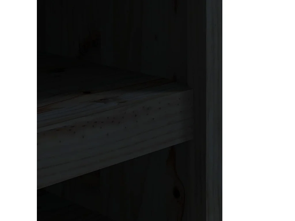 Armoire de cuisine d'extérieur noir 106x55x64cm bois pin massif