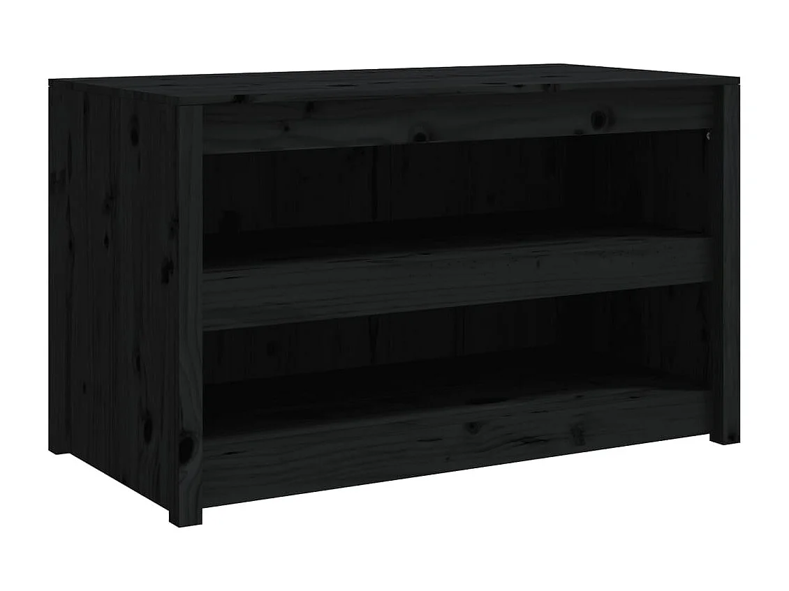 Armoire de cuisine d'extérieur noir 106x55x64cm bois pin massif