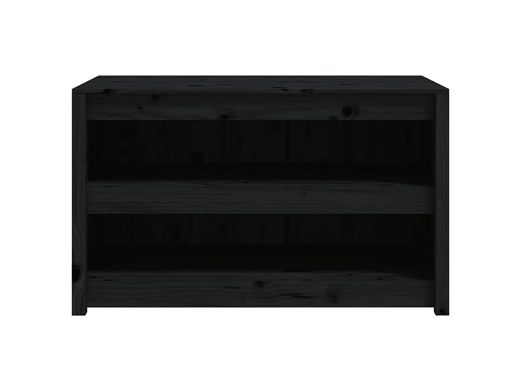 Armoire de cuisine d'extérieur MEPPEL noir 106x55x64cm bois pin massif