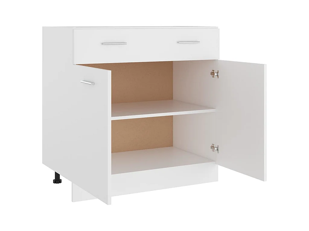 Armoire à tiroirs "Lyon" Blanc 80 x 46 x 81,5 cm Bois d'ingénierie