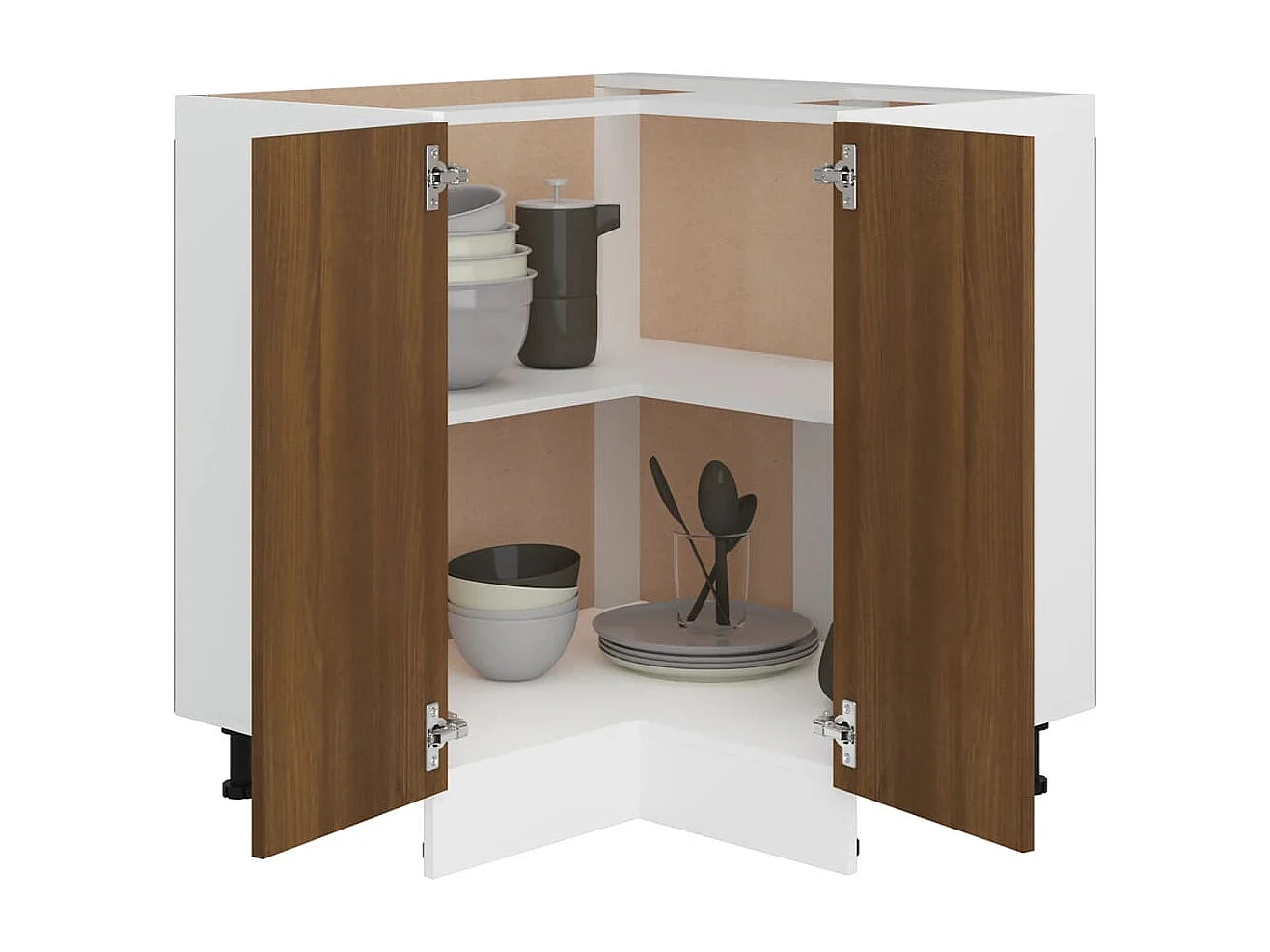 Küchenschrank Braun Eichen-Optik 75,5x75,5x81,5cm Holzwerkstoff