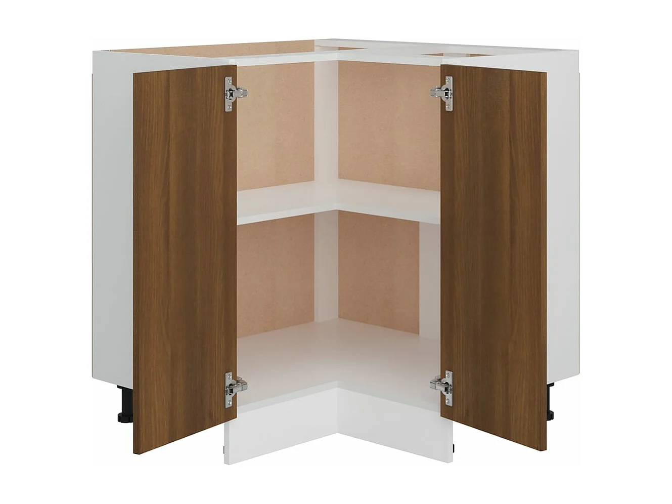 Küchenschrank Braun Eichen-Optik 75,5x75,5x81,5cm Holzwerkstoff