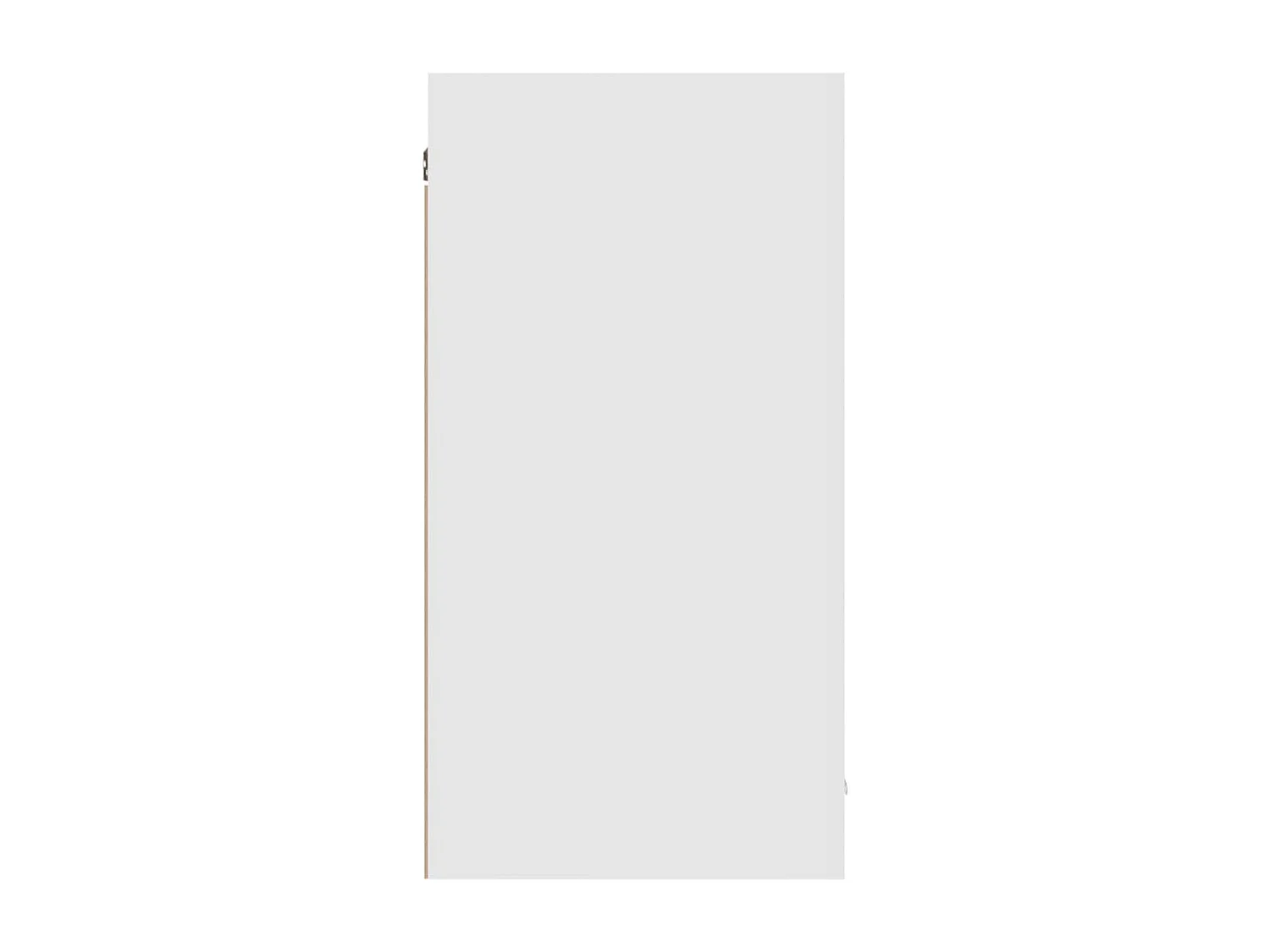 Hangkast Lyon 80x31x60 cm bewerkt hout hoogglans wit