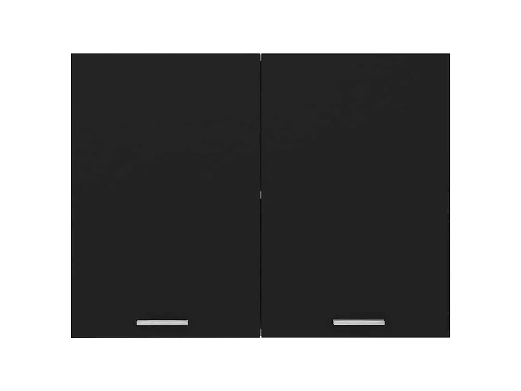 Armoire suspendue "Lyon" Noir 80 x 31 x 60 cm Bois d'ingénierie