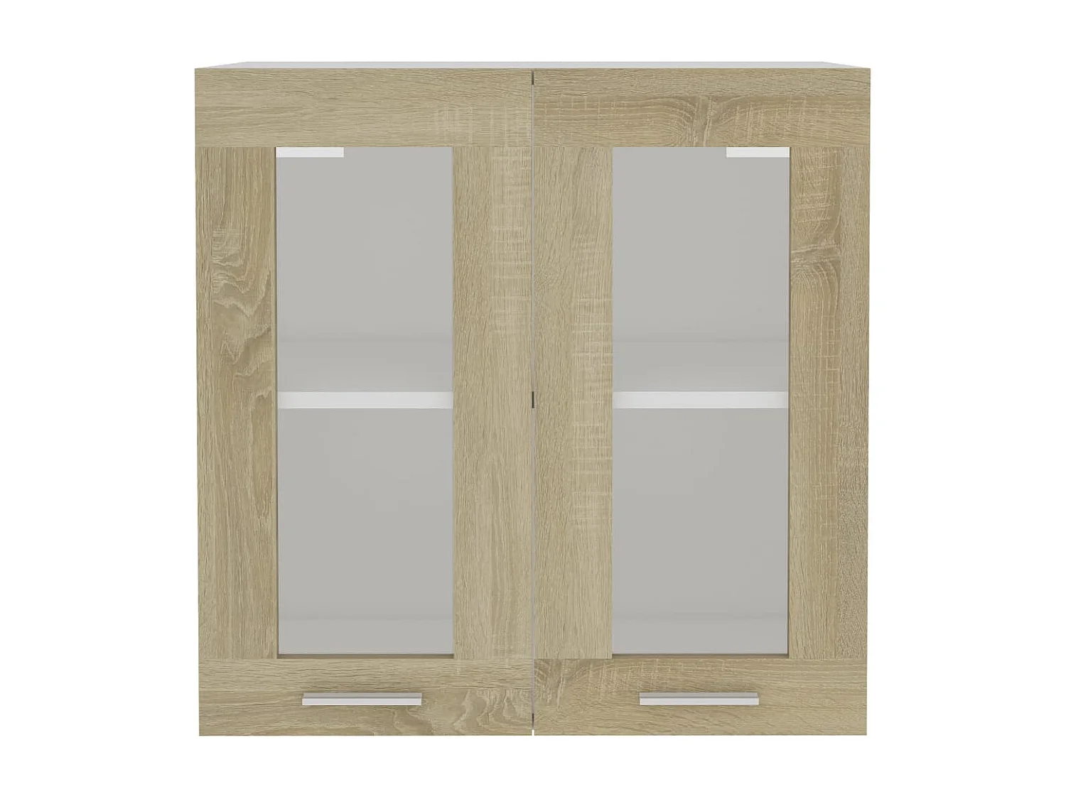 Mobile Pensile con Vetro “Lyon” Rovere Sonoma 60x31x60 cm