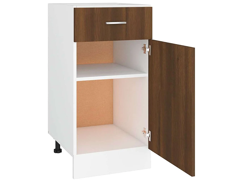 Armoire à tiroirs "Lyon" Chêne brun 40 x 46 x 81,5 cm Bois d'ingénierie