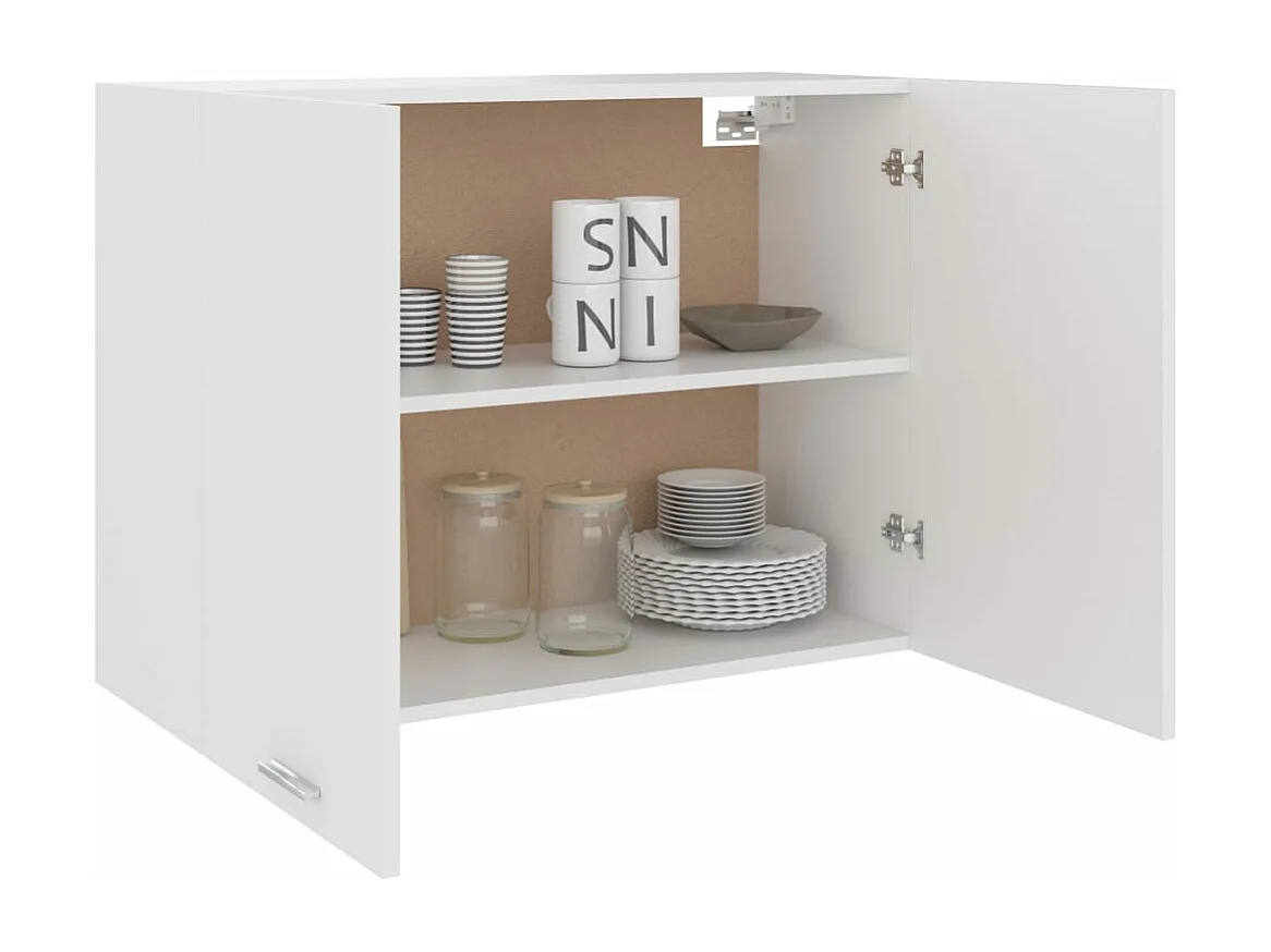 Hängeschrank Lyon Weiß 80x31x60 cm Holzwerkstoff