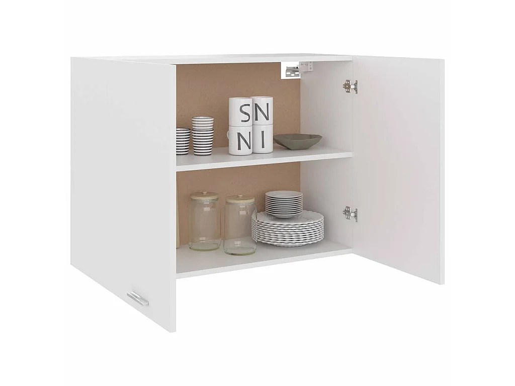 Armario colgante "Lyon" de, blanco, 80 x 31 x 60 cm, madera de ingeniería