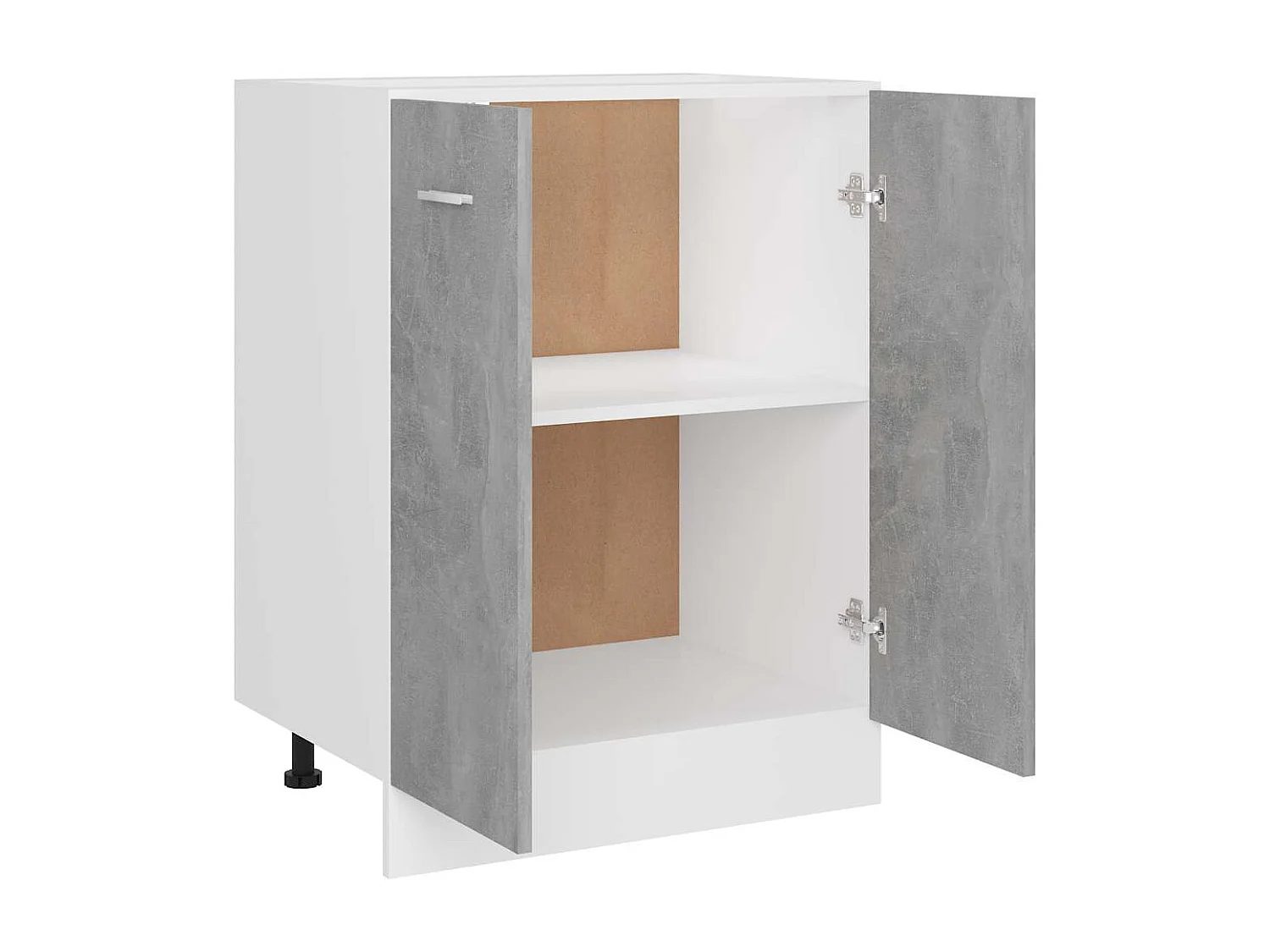 Meuble bas "Lyon" Gris béton 60 x 46 x 81,5 cm Bois d'ingénierie