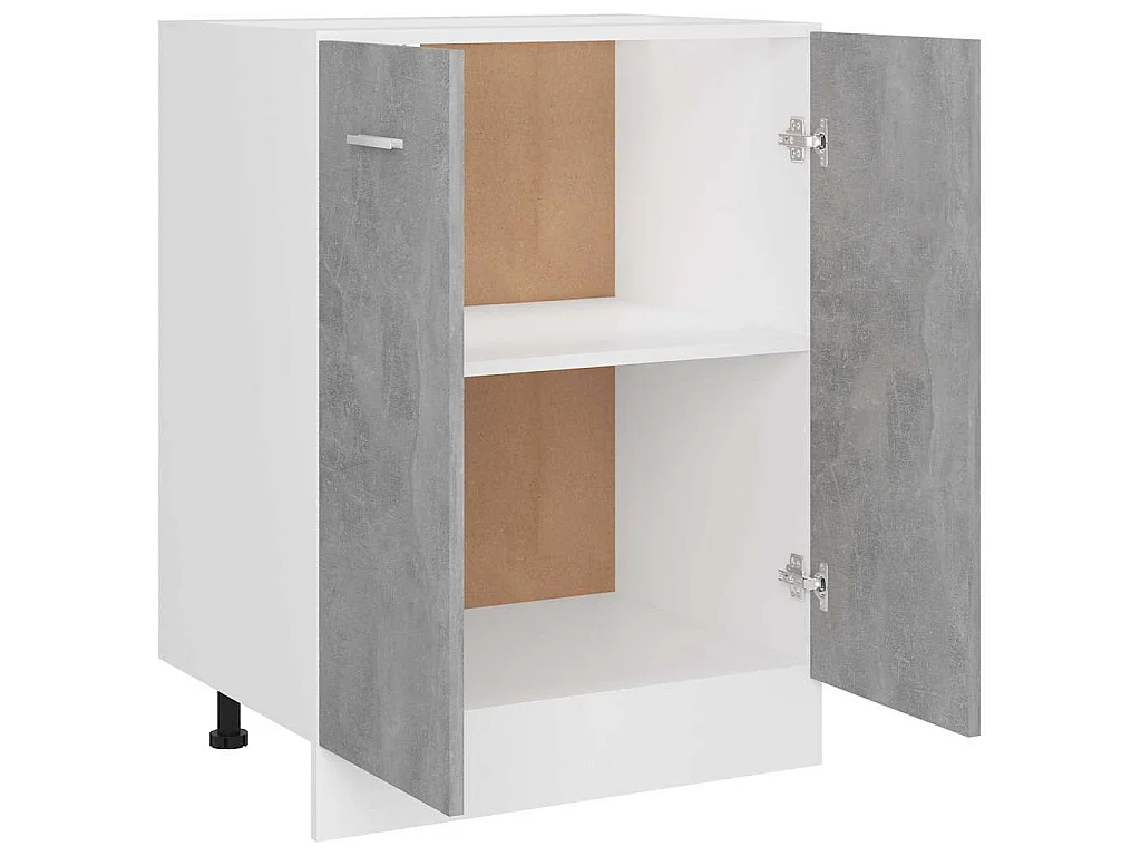 Armadio Inferiore “Lyon” Grigio Cemento 60x46x81,5cm