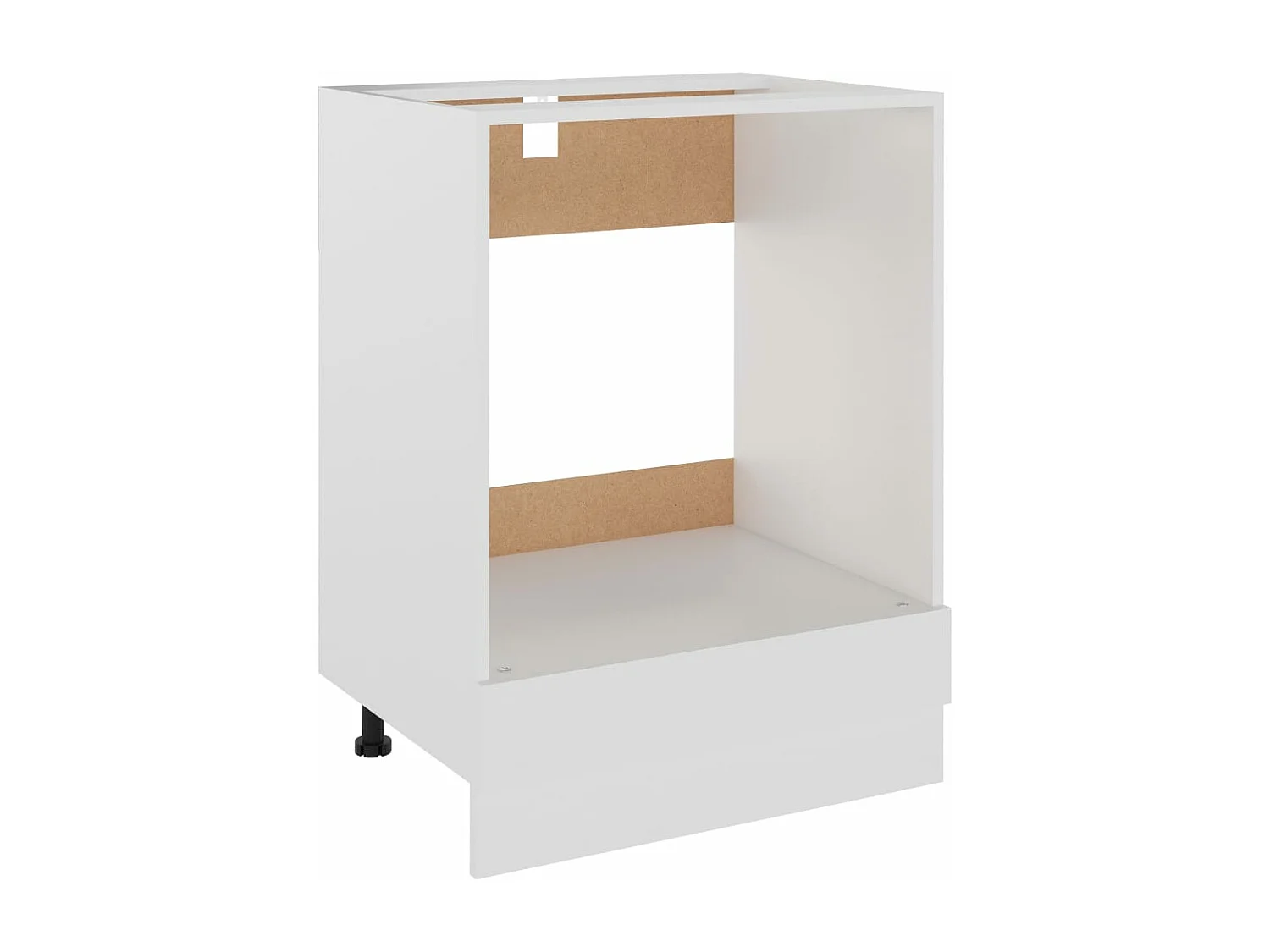 Meuble de four "Riga" blanc 60 x 46 x 81,5 cm en bois d'ingénierie