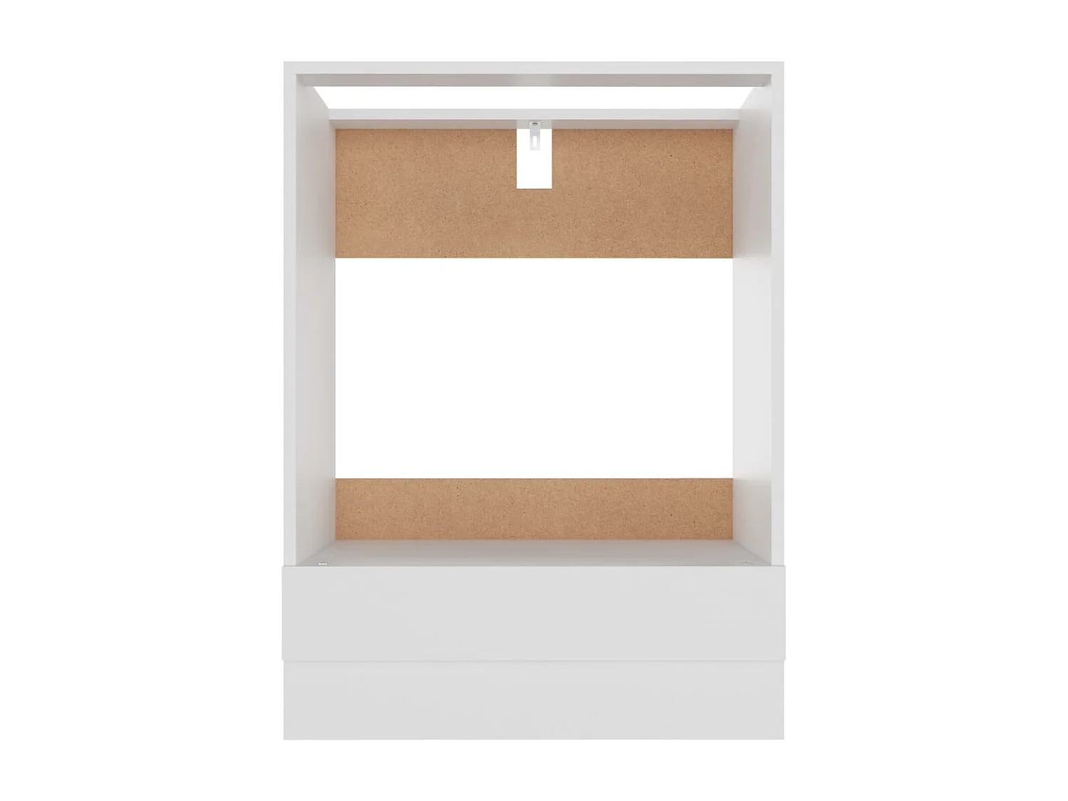 Meuble de four "Riga" blanc 60 x 46 x 81,5 cm en bois d'ingénierie