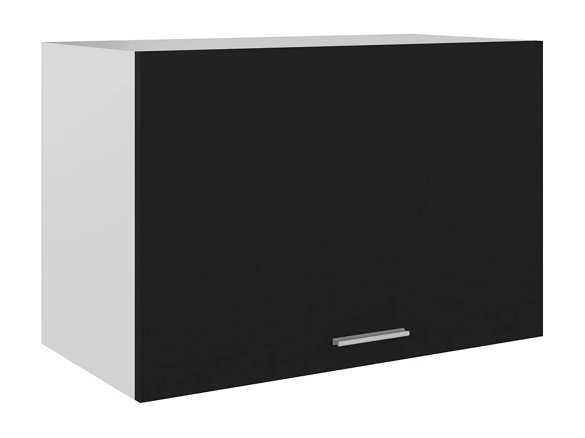 Armoire suspendue "Lyon" Noir 60 x 31 x 40 cm Bois d'ingénierie