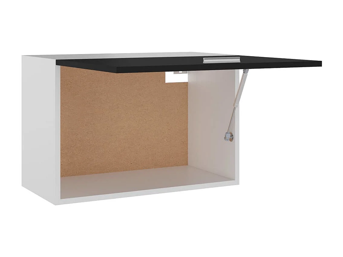 Armoire suspendue "Lyon" Noir 60 x 31 x 40 cm Bois d'ingénierie