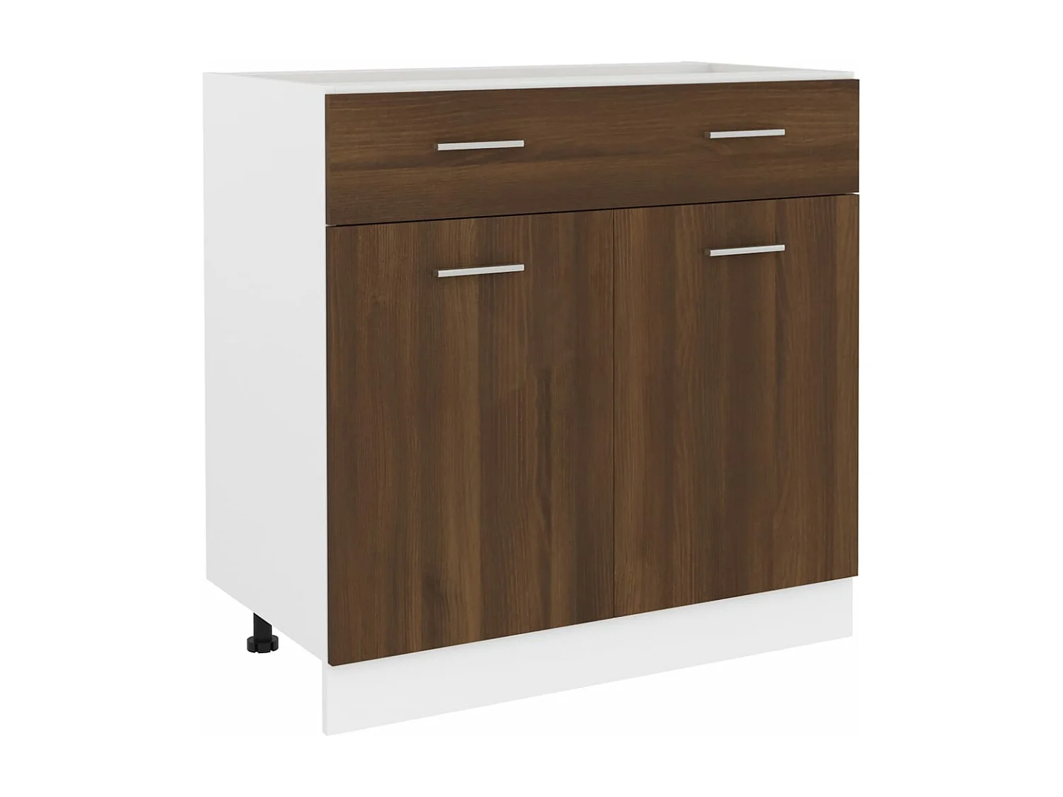 Unterschrank mit Schublade Braun Eiche-Optik 80x46x81,5 cm