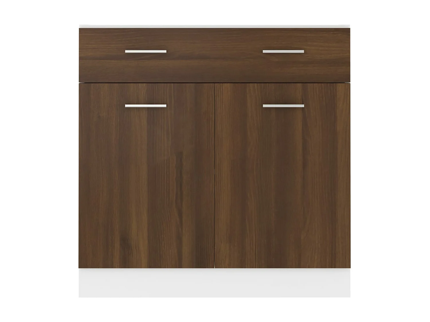 Unterschrank mit Schublade Braun Eiche-Optik 80x46x81,5 cm