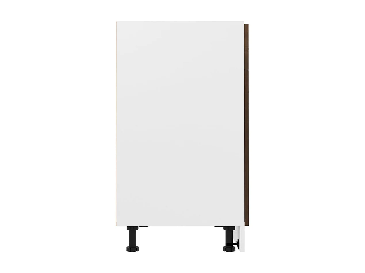 Unterschrank mit Schublade Braun Eiche-Optik 80x46x81,5 cm