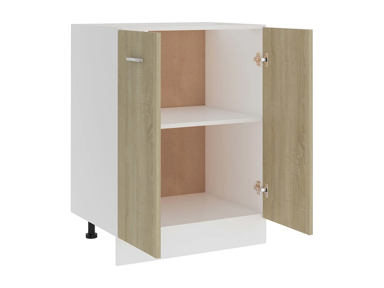 Onderkast Lyon 60x46x81,5 cm bewerkt hout sonoma eikenkleurig