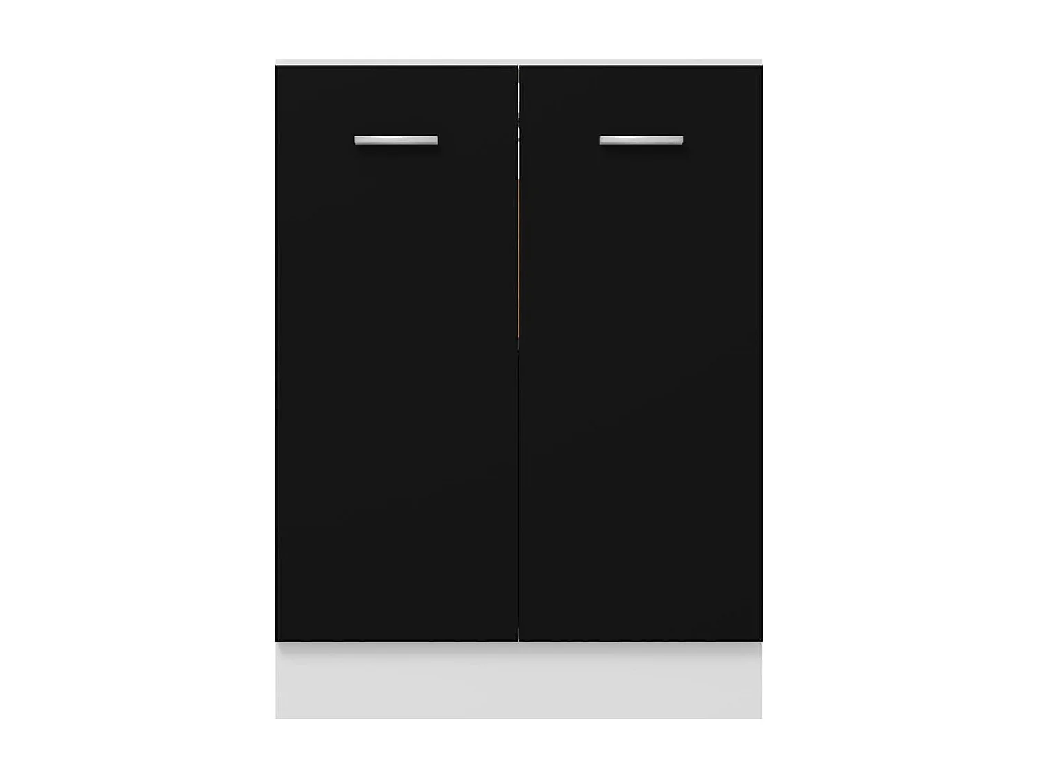 Armario bajo "Lyon" negro 60x46x81,5 cm Madera de ingeniería