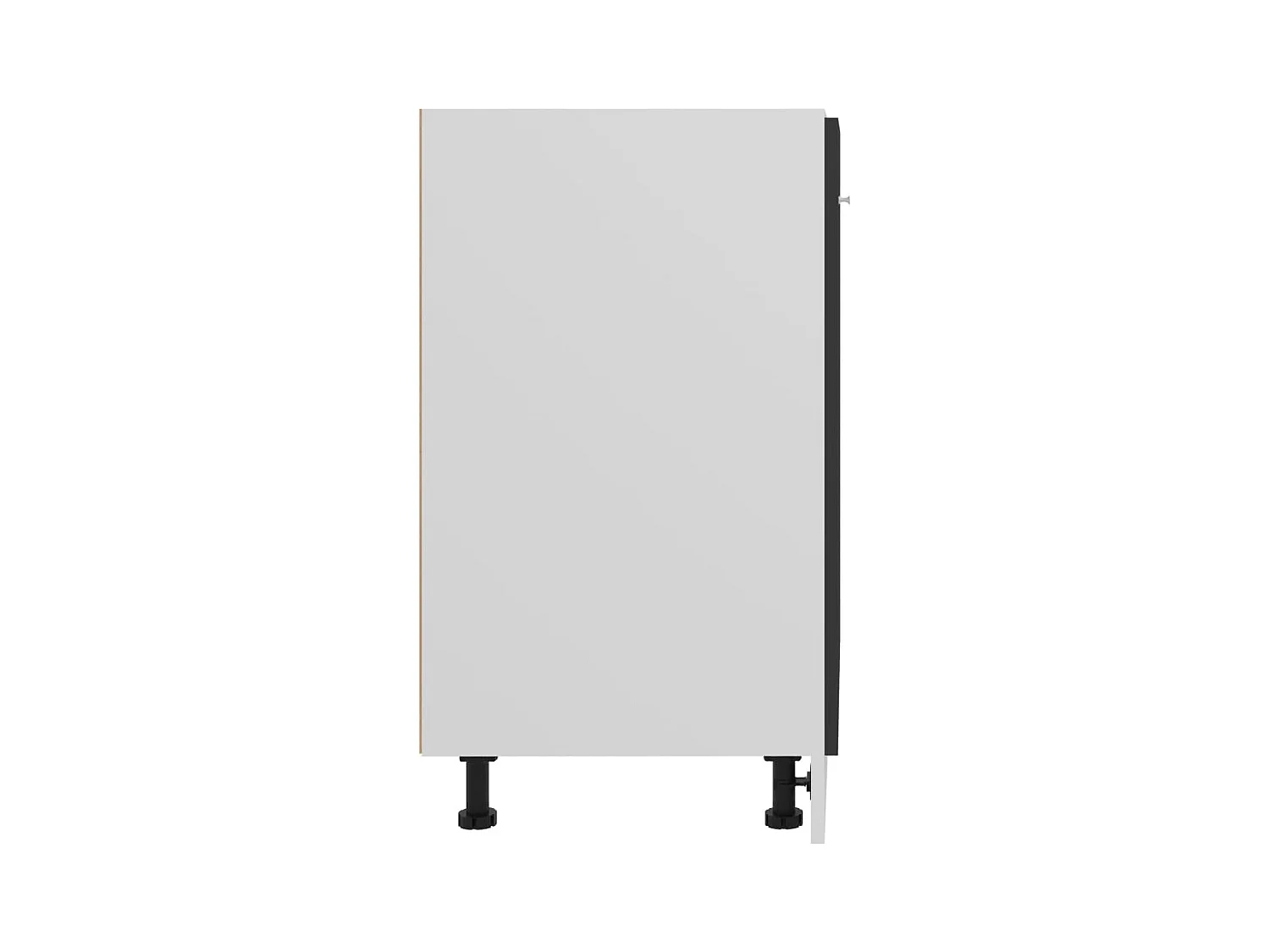 Armario bajo "Lyon" negro 60x46x81,5 cm Madera de ingeniería