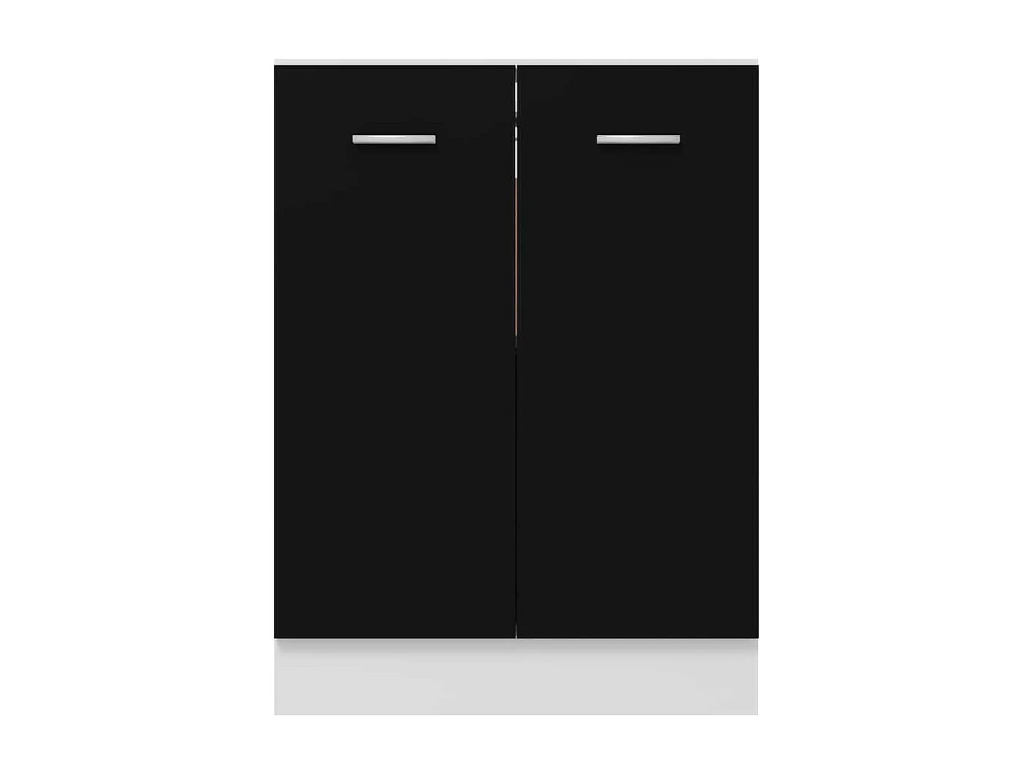 Meuble bas "Lyon" Noir 60 x 46 x 81,5 cm Bois d'ingénierie