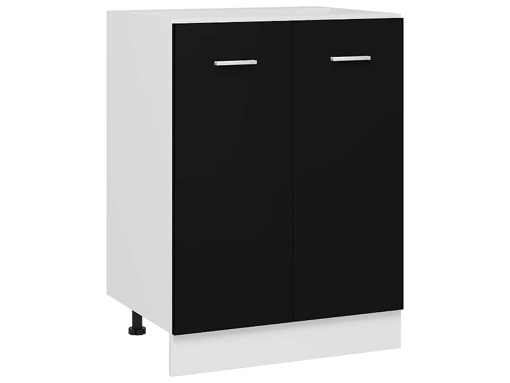 Meuble bas "Lyon" Noir 60 x 46 x 81,5 cm Bois d'ingénierie