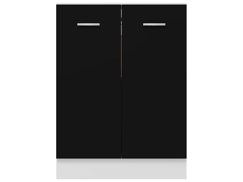 Meuble bas "Lyon" Noir 60 x 46 x 81,5 cm Bois d'ingénierie