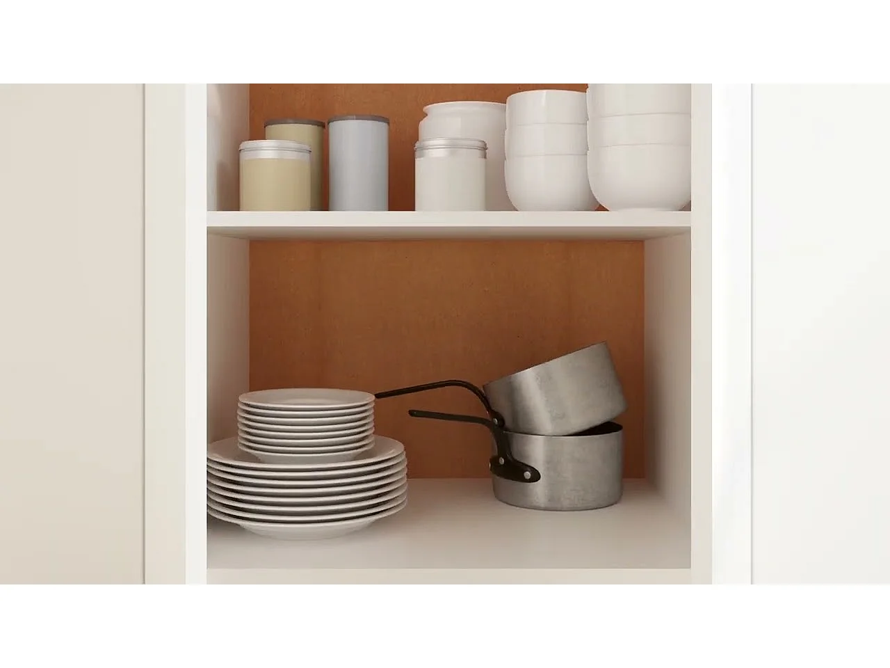 Armario bajo "Lyon" blanco 60x46x81,5 cm madera de ingeniería