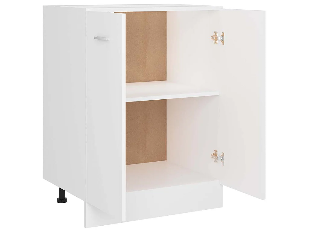 Armário inferior “Lyon” 60x46x81,5cm derivados madeira branco