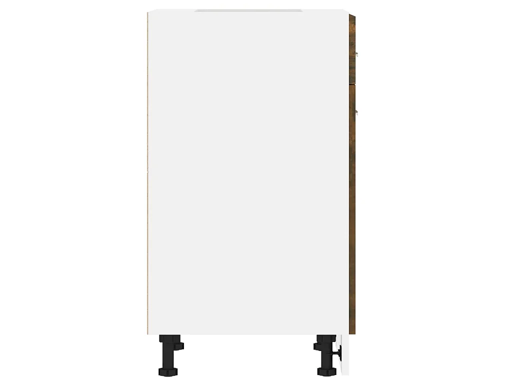 Onderkast met lade Lyon 50x46x81,5 cm bewerkt hout gerookt eiken