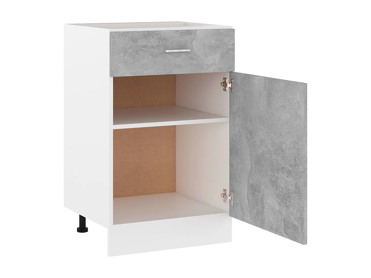 Armoire à tiroirs "Lyon" Gris béton 50 x 46 x 81,5 cm Bois d'ingénierie
