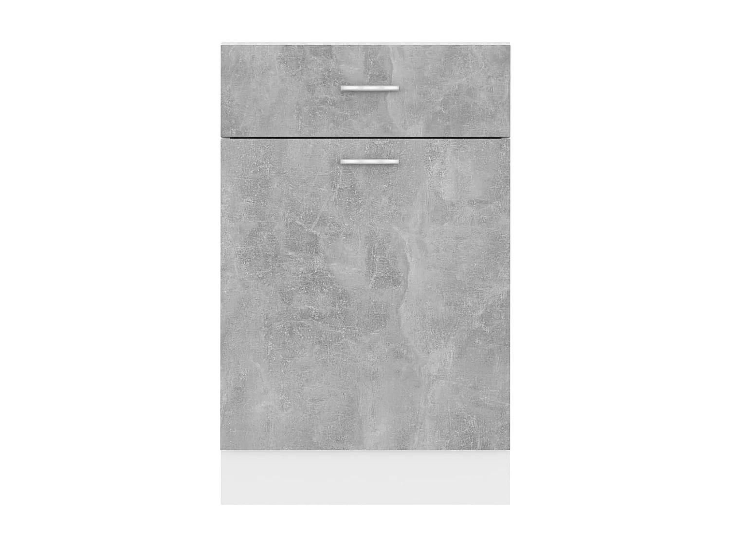 Armoire à tiroirs "Lyon" Gris béton 50 x 46 x 81,5 cm Bois d'ingénierie