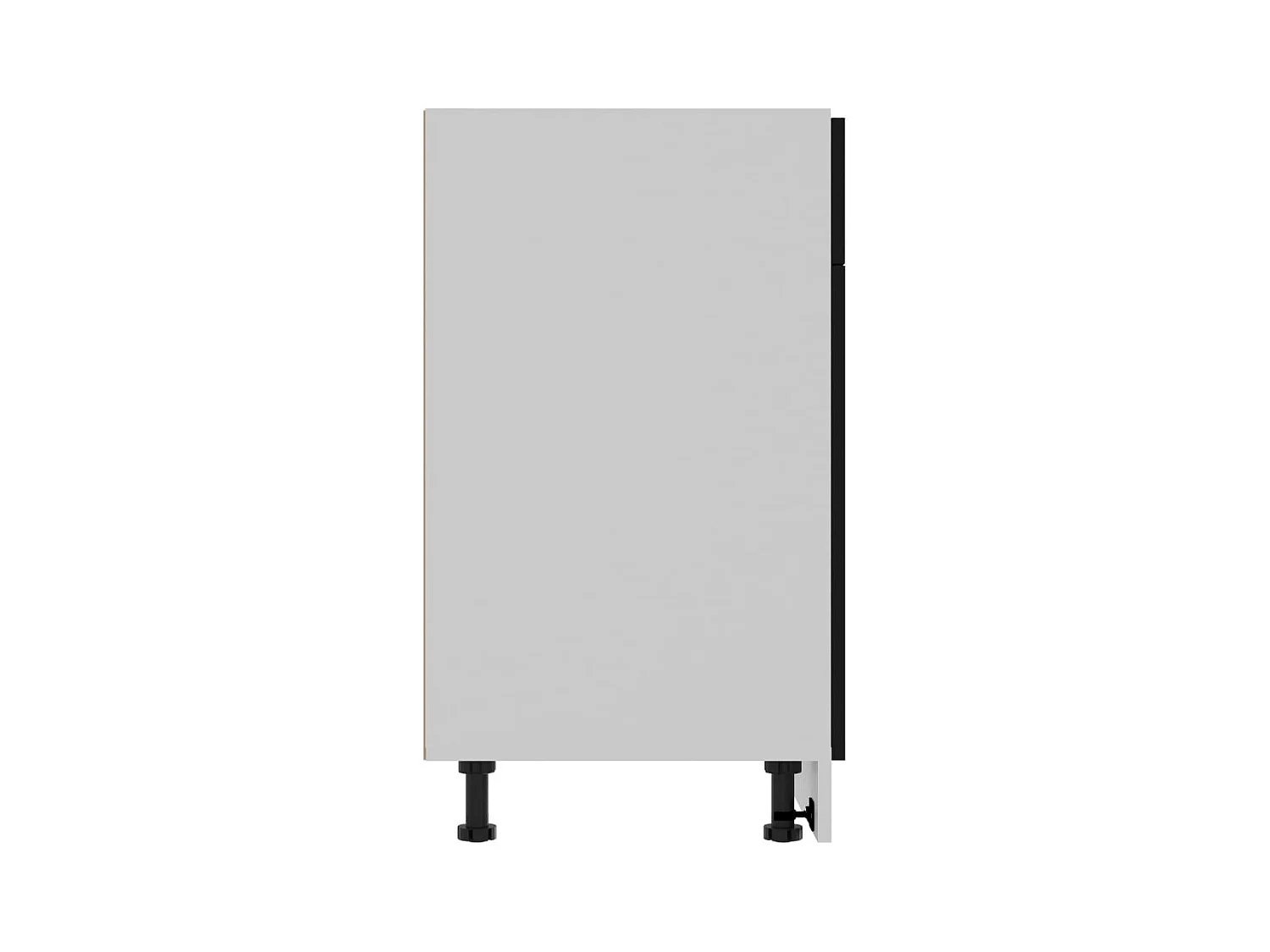 Cajón bajo "Lyon" negro, 80 x 46 x 81,5 cm, madera de ingeniería