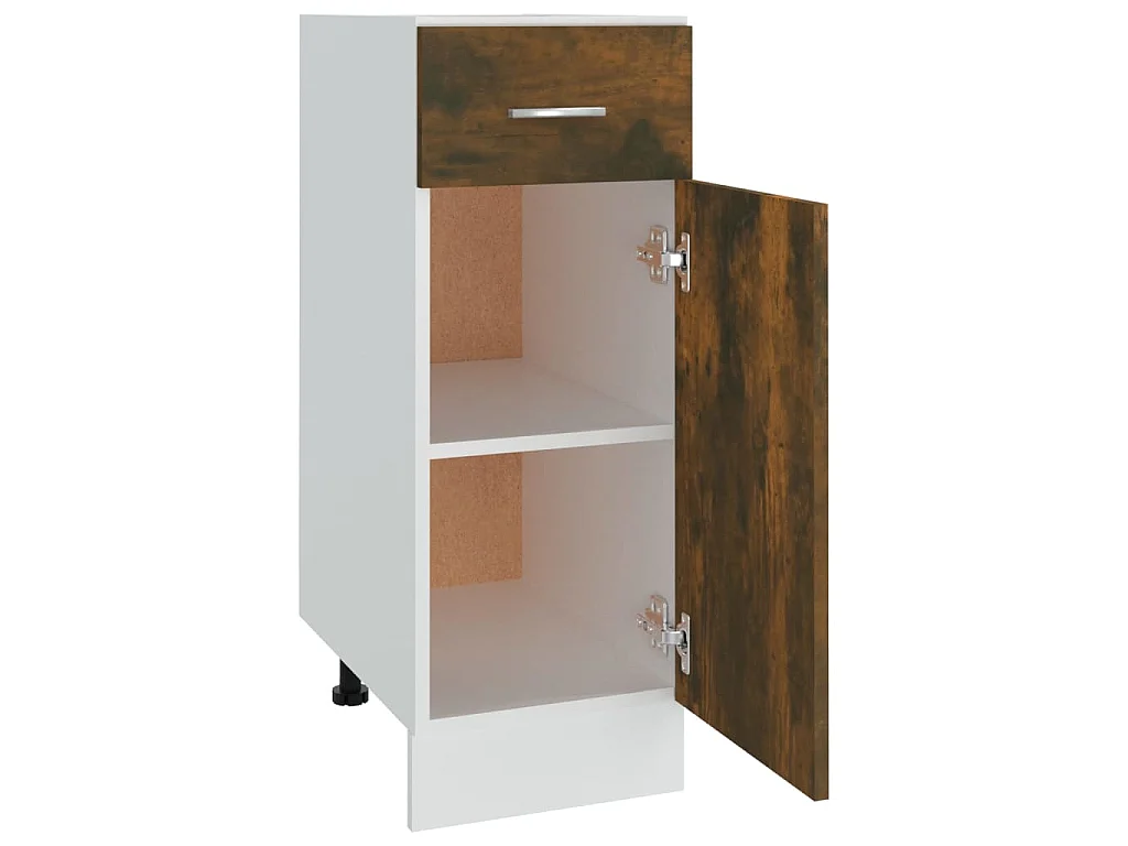 Unterschrank mit Schublade Lyon Räuchereiche 30x46x81,5 cm