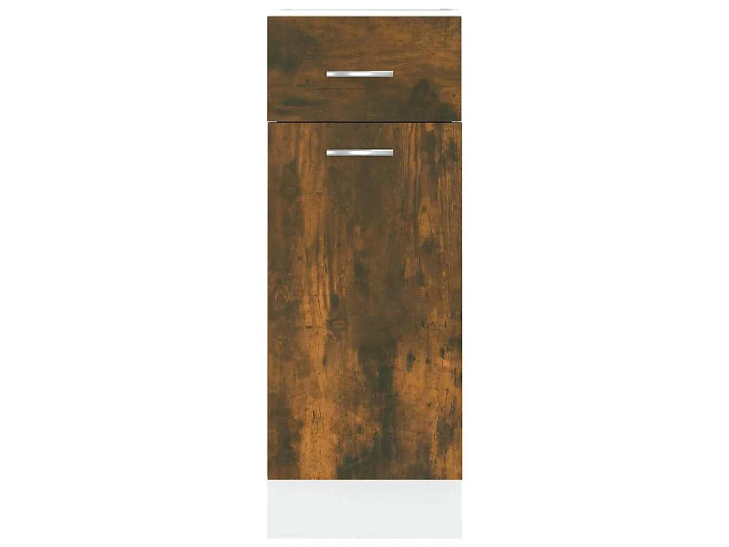 Armoire à tiroirs "Lyon" Chêne fumé 30 x 46 x 81,5 cm Bois d'ingénierie